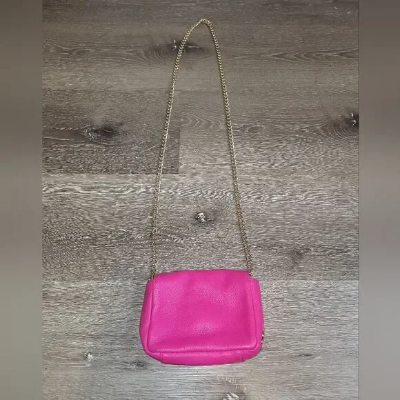 Juicy Couture Leather Pink Mini Chain Link Crossbody Bag - Picture 4 of 8